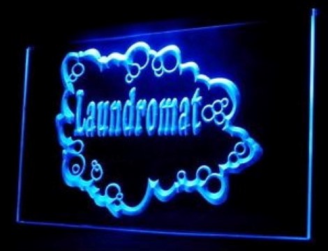 Laundromat Dry Clean LED Neon Sign